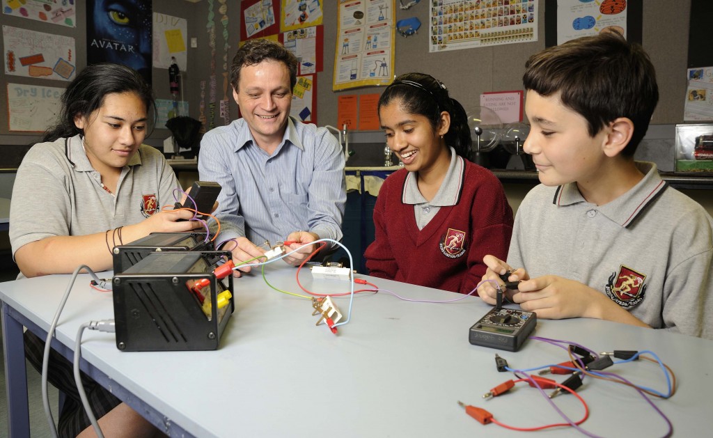 TEACHER with students